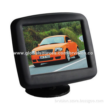 Rear-view System 3.5-inch Digital LCD Monitor with 250cdm Brightness and High-resolution VideoNew